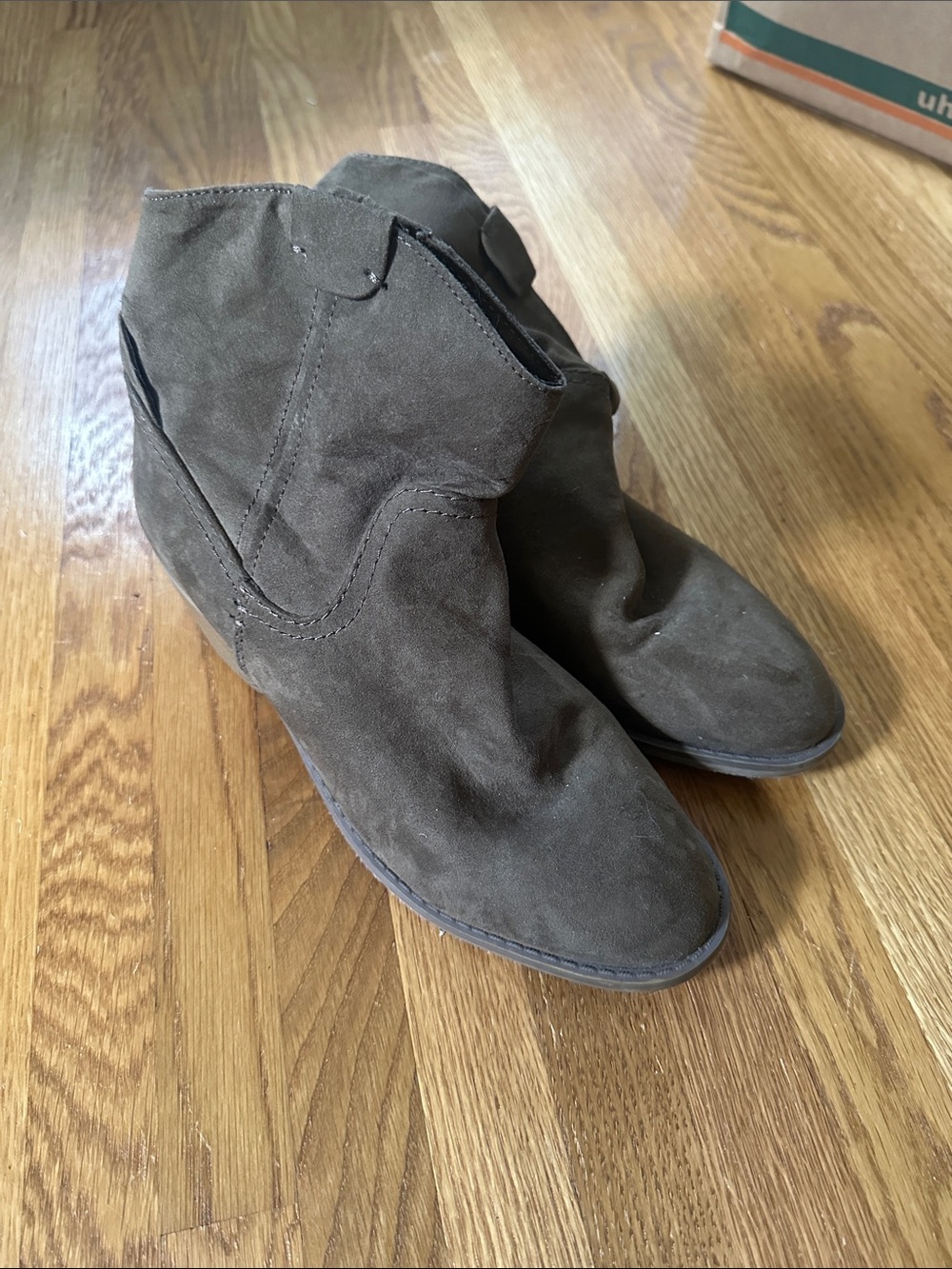 Women’s Suede Ankle Boots - Brown